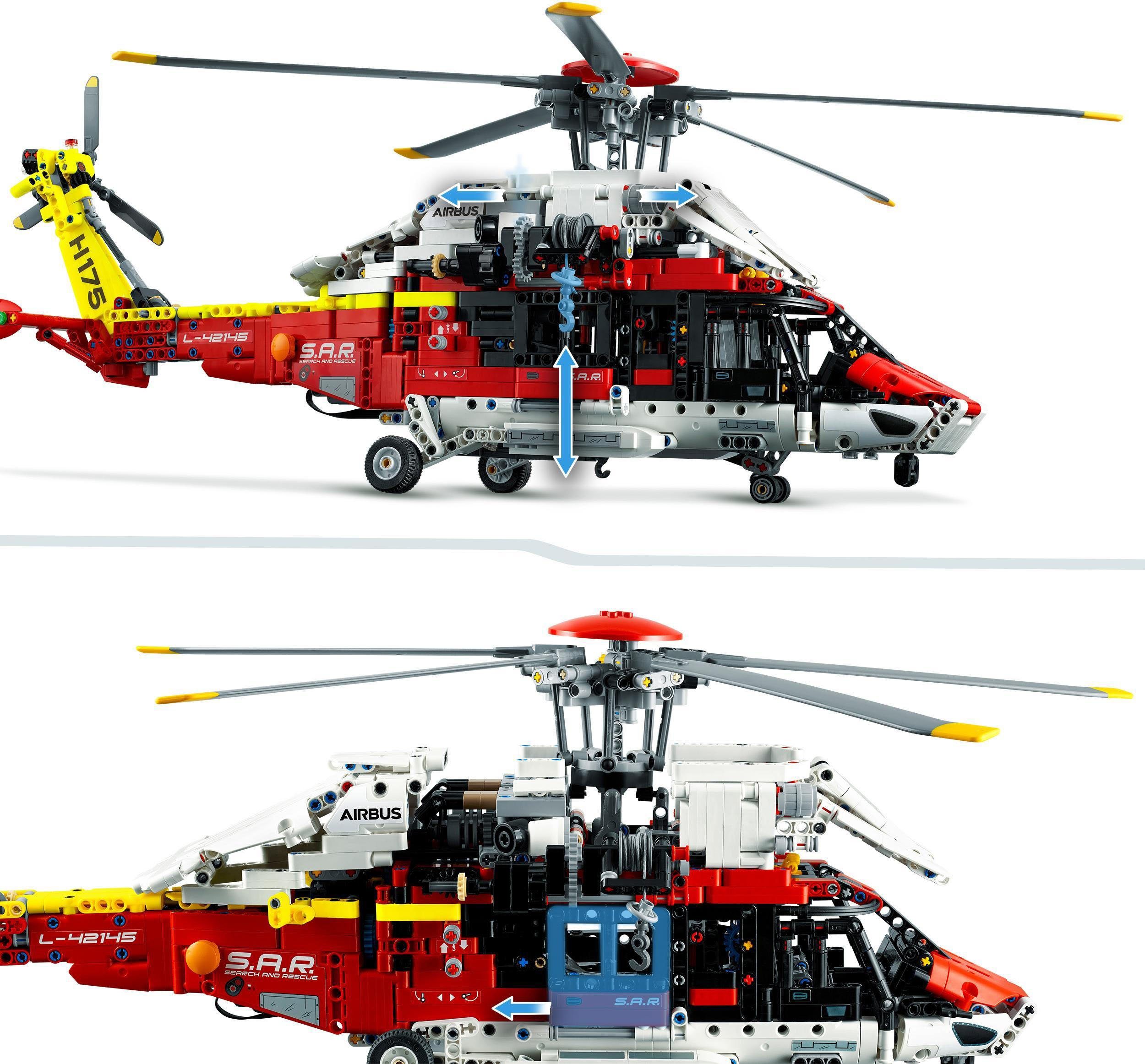 LEGO® Konstruktionsspielsteine Airbus H175 Rettungshubschrauber (42145), LEGO® Technic, (2001 St)