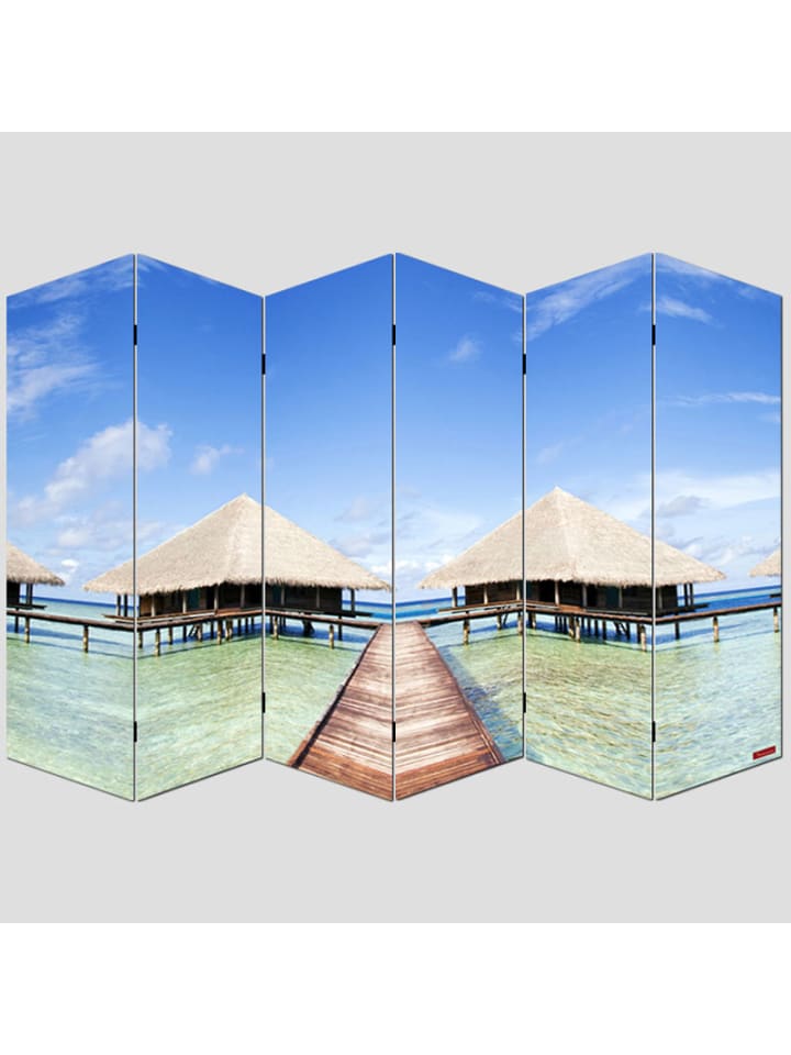 MCW Foto-Paravent Bagheria, 180x240cm, Strand günstig kaufen onesize