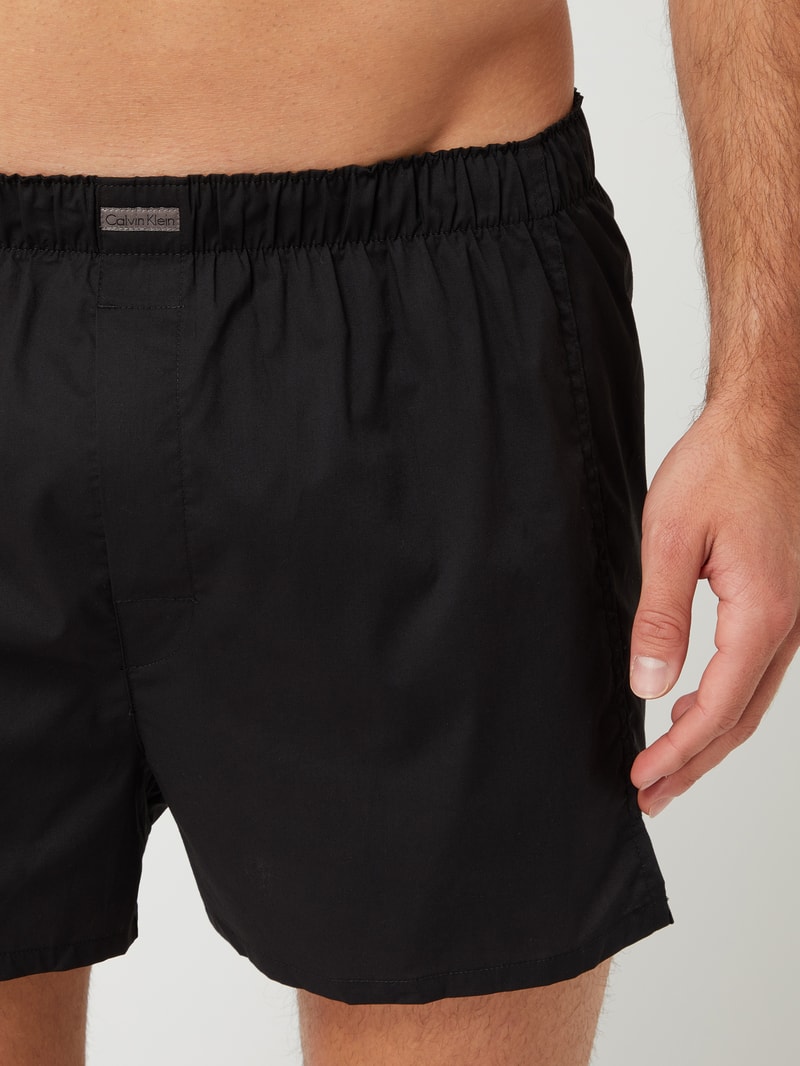 Boxershorts aus Baumwollmischung im 3er-Pack in schwarz