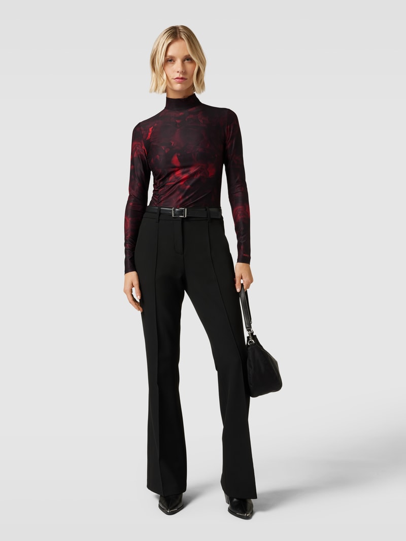 Longsleeve mit Rollkragen Modell 'Dachora' in rot