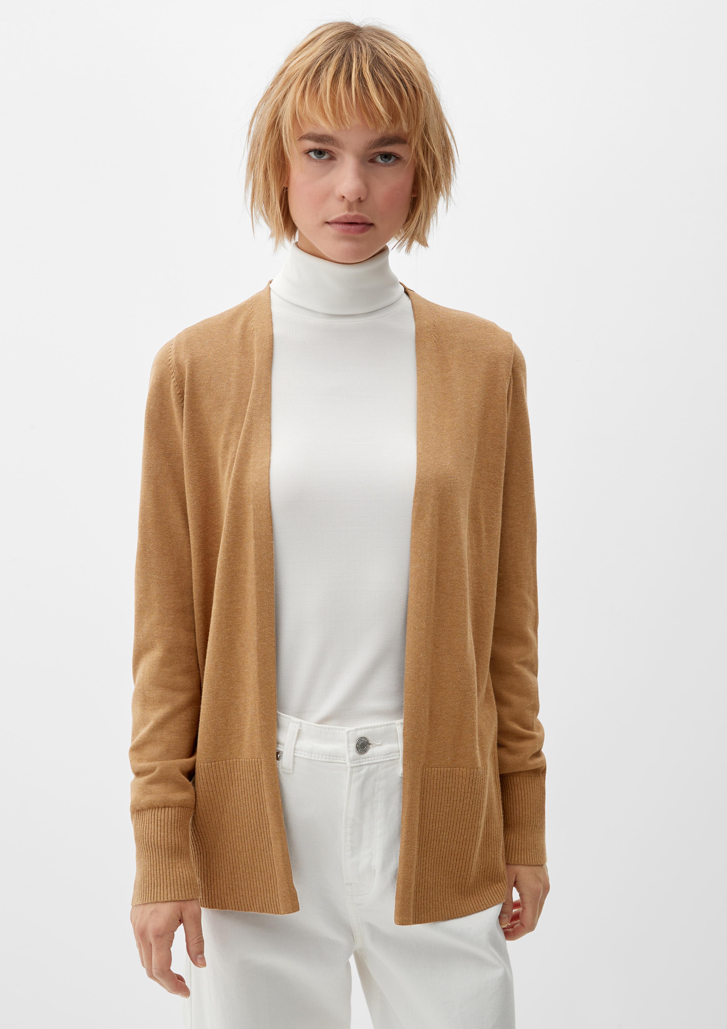 Feinstrickcardigan aus Viskosemix  2121134-8469
