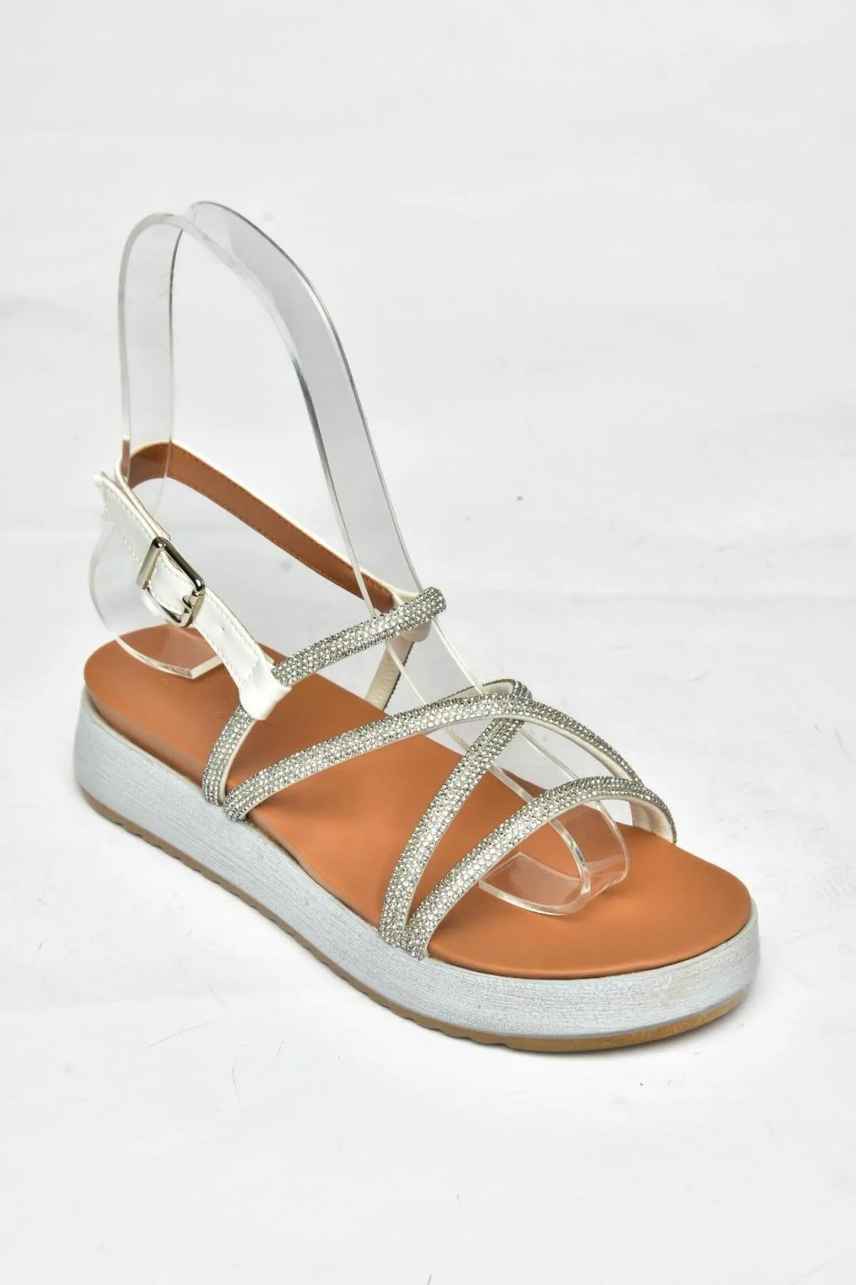 Fox Shoes  Sandalette - Weiß - Flacher Absatz
