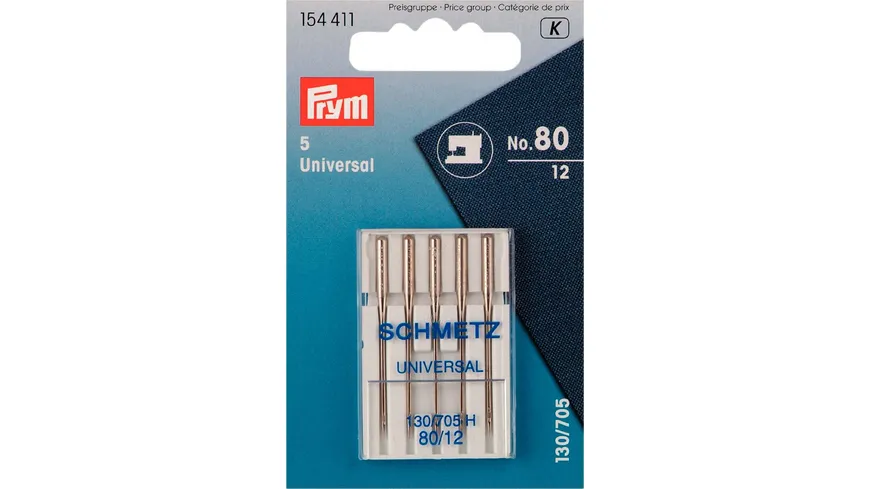 Prym Nähmaschinennadeln 130/705 Standard 80