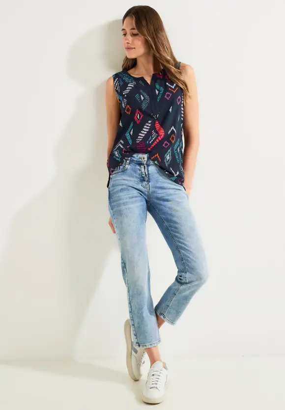 CECIL Multicolor Print Top