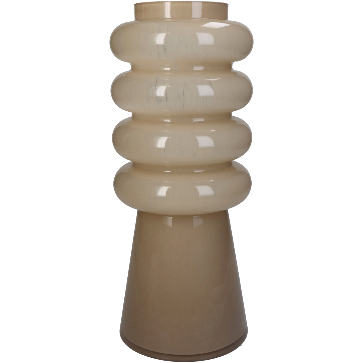 Trendhopper Vase Retro Beige 30 cm Hoch