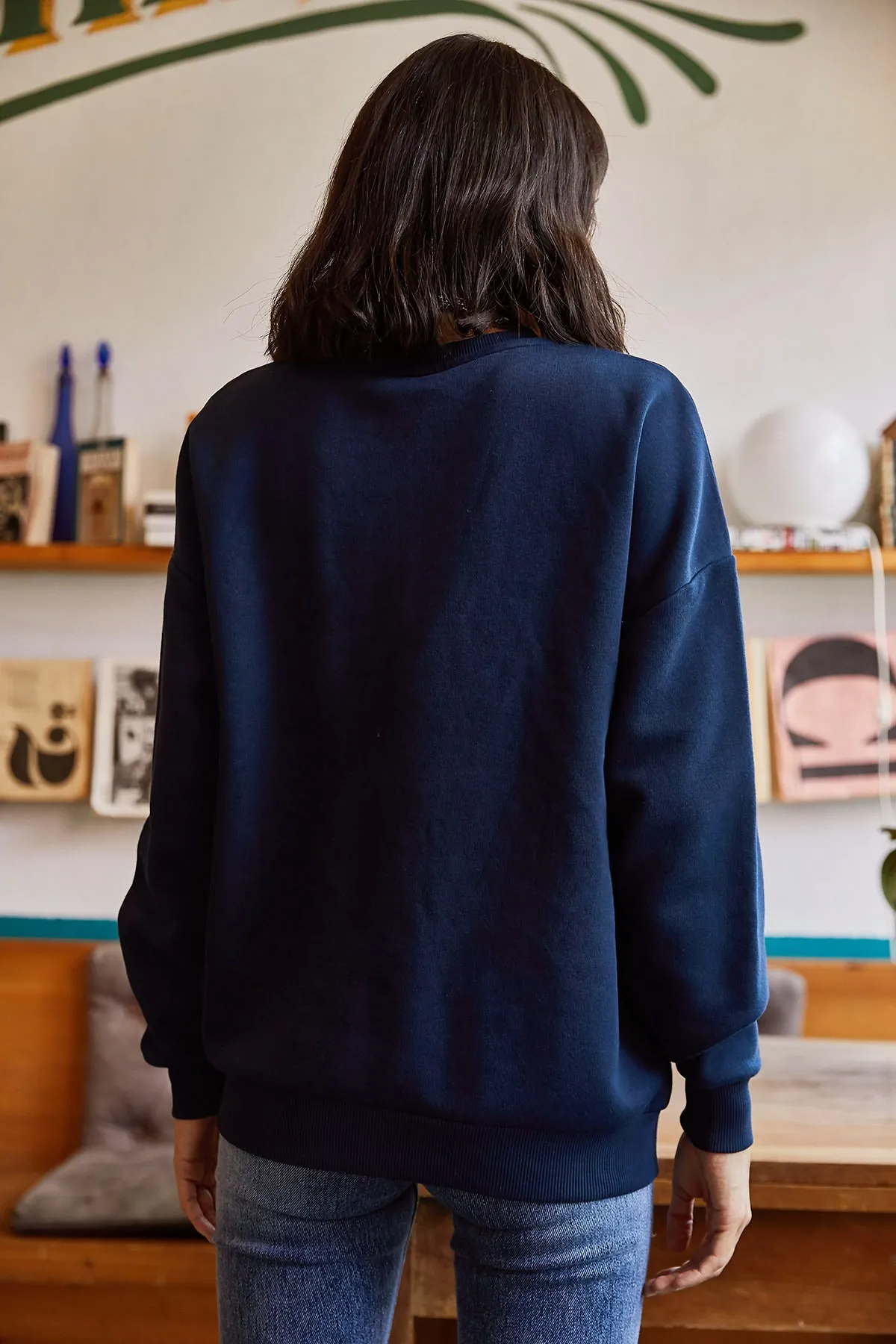 Olalook  Sweatshirt - Dunkelblau - Relaxed Fit