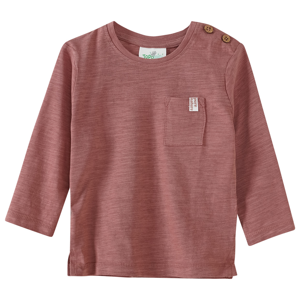 2 Baby Langarmshirts mit Flammgarn