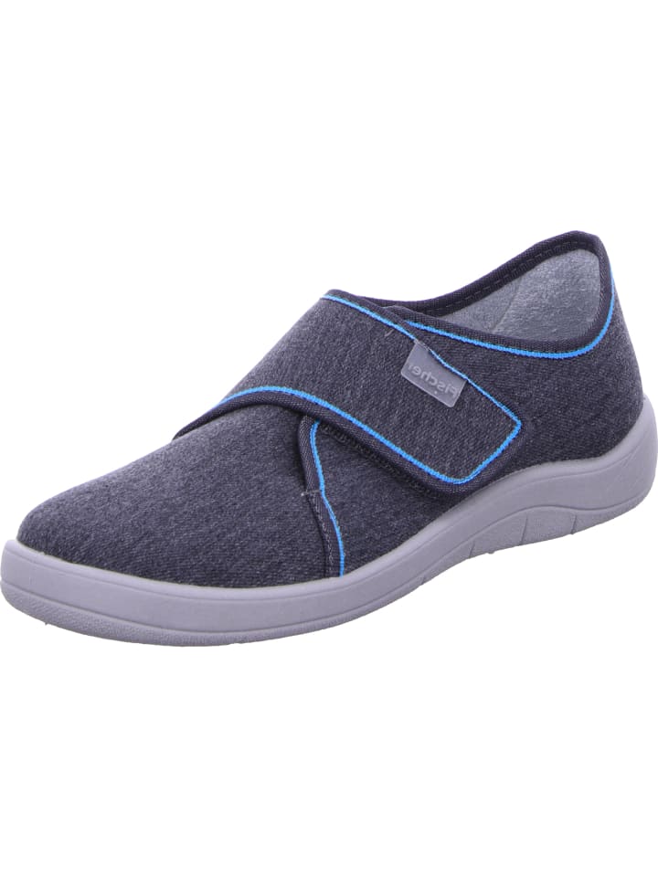 Fischer Markenschuh Hausschuh in grau günstig kaufen