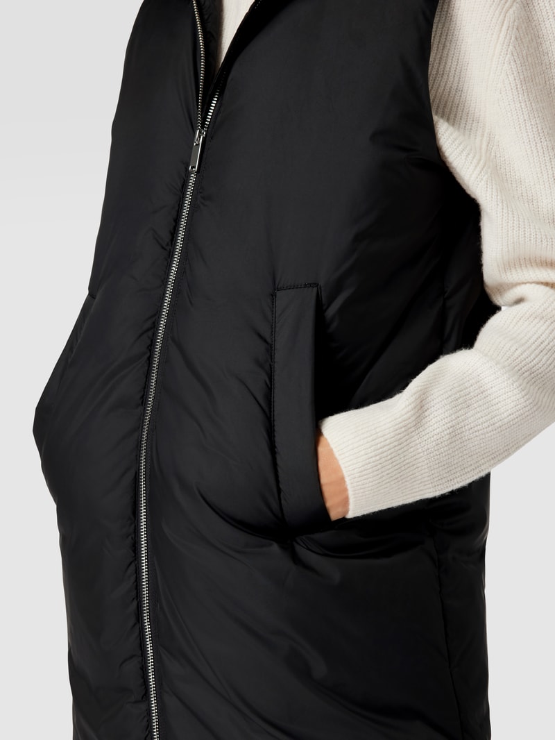 Weste mit Eingrifftaschen Modell 'PUFFER VEST' in schwarz
