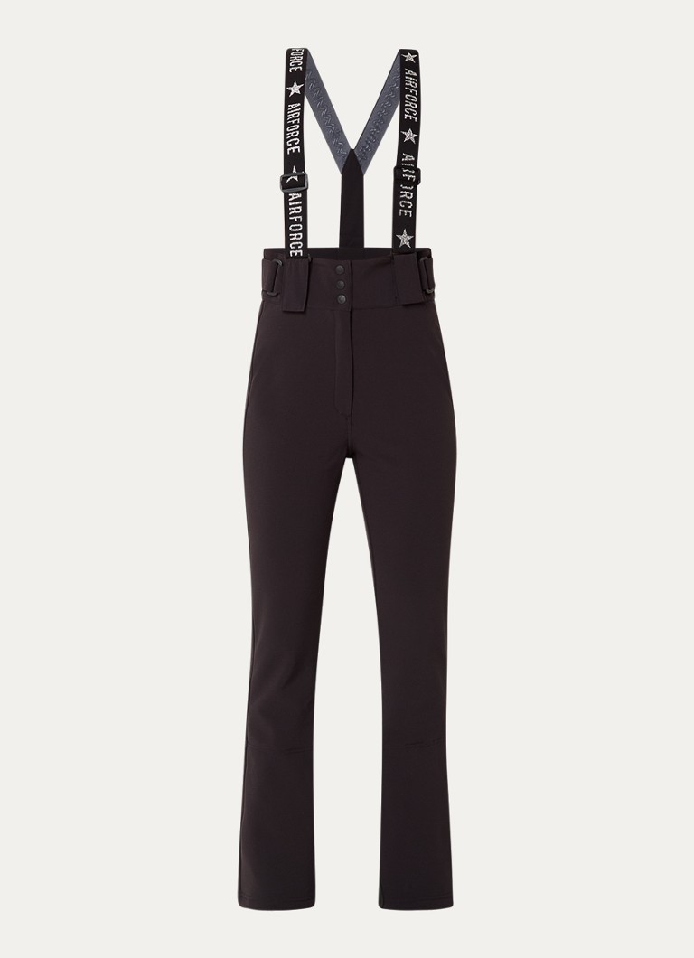 Airforce Christie high-waist flared-fit ski pants with detachable suspenders