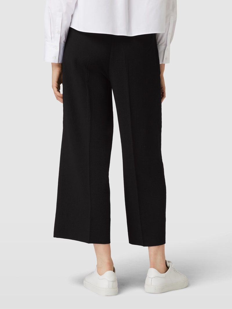 Stoffhose mit Strukturmuster Modell 'Misha' in schwarz