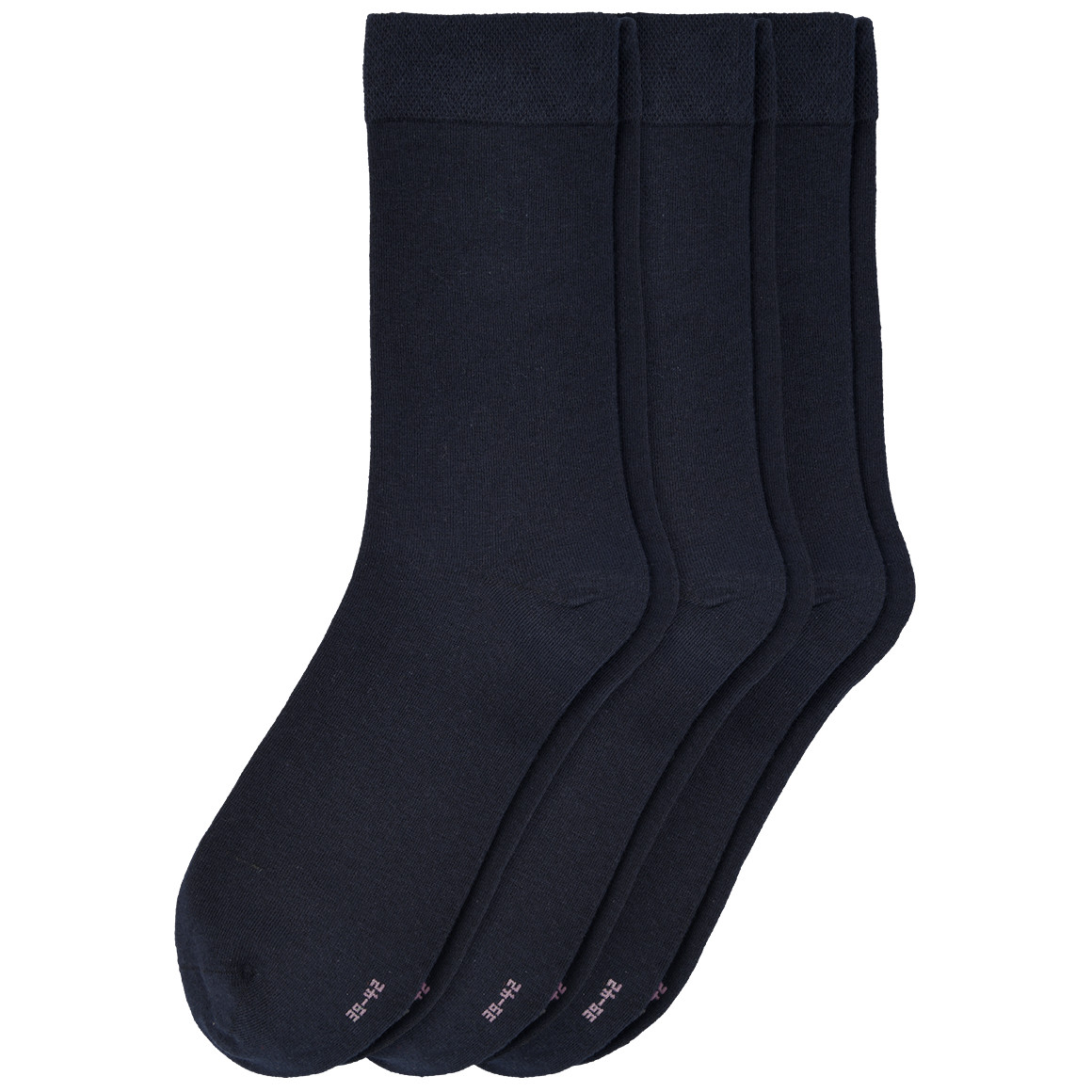 3 Paar Damen Socken mit Komfortbund