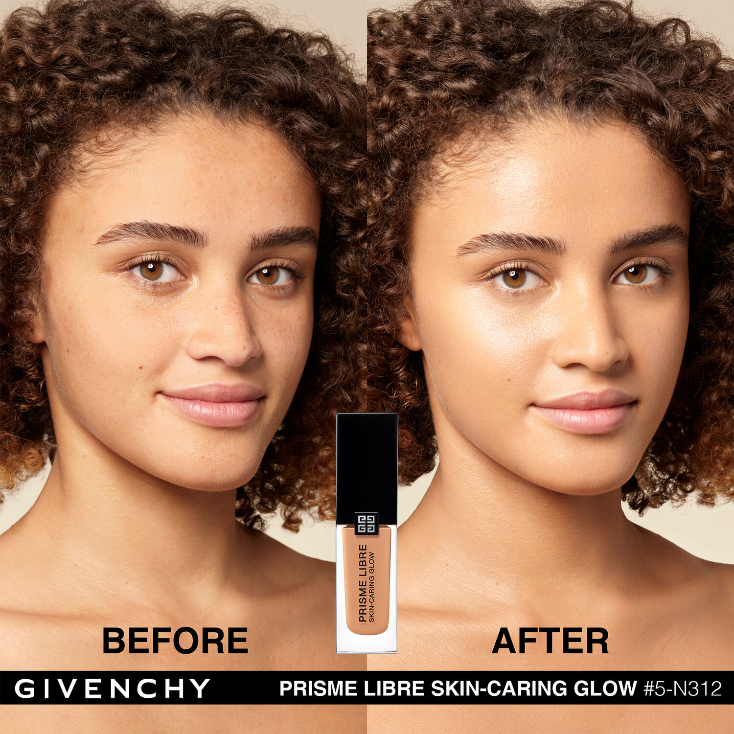 Givenchy Prisme Libre Skin-Caring Glow Fond de Teint Sublimateur de Peau - Eclat & Correction 12h - Hydratation 24h