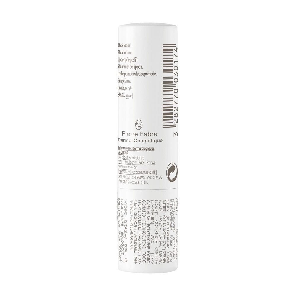 A-Derma stick Lèvres Duo 2 x 4g Stick lèvres