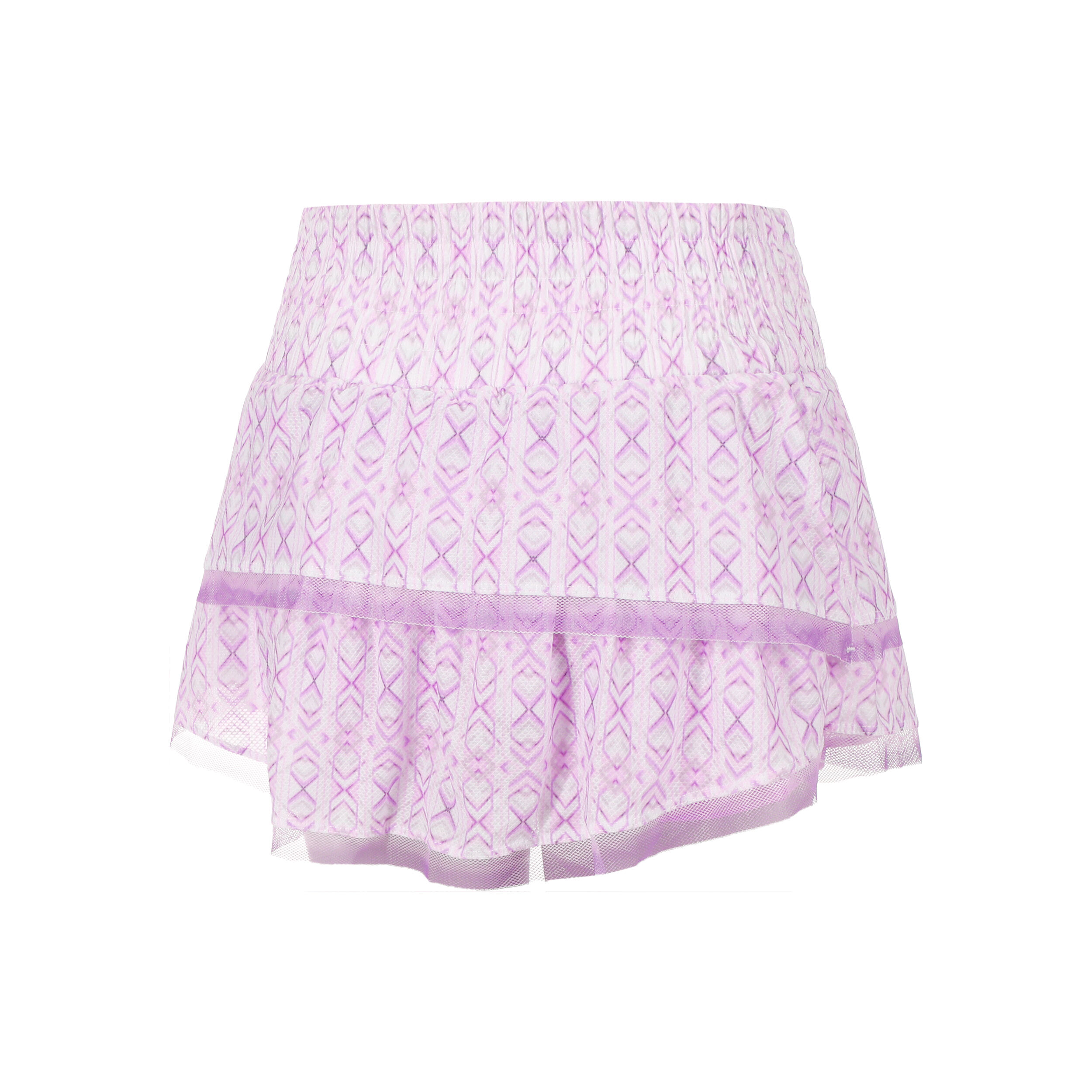 High Waist Petal Haze Rock Damen - Weiß, Rosa
