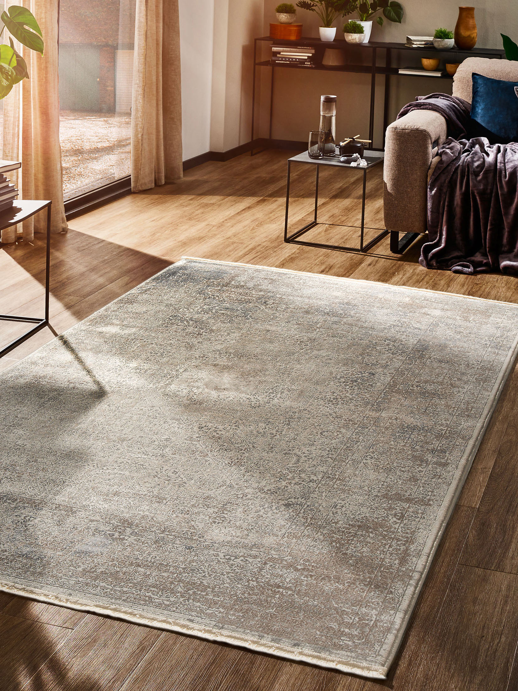 Mytikas Vintage-Teppich, Vintage Beige