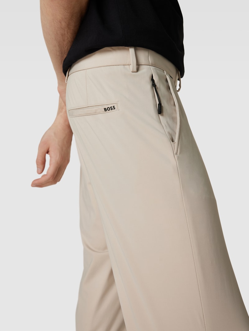 Chino mit französischen Eingrifftaschen Modell 'Perin' in beige
