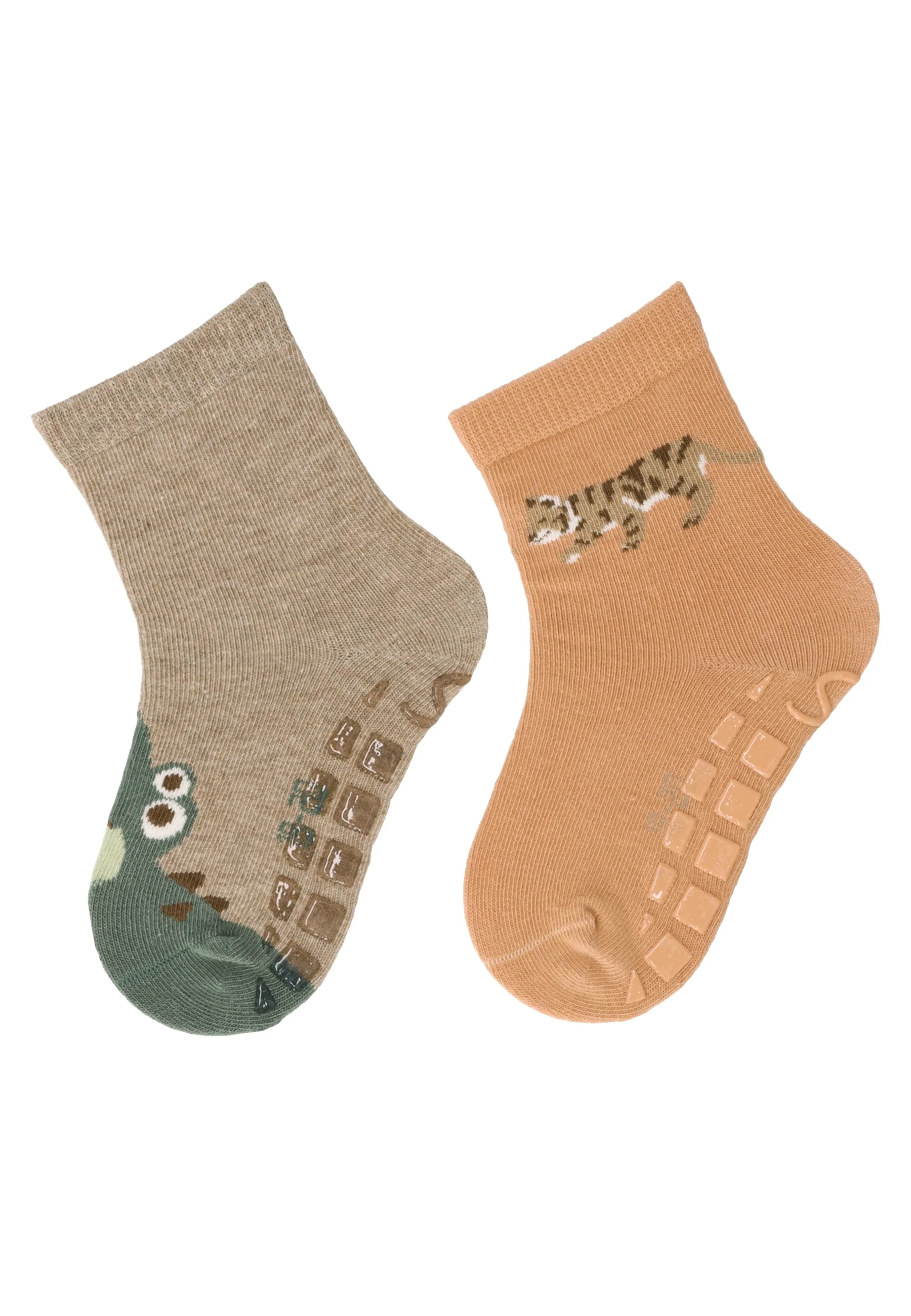 ABS Socken im 2er Pack mit Motiv Krokodil