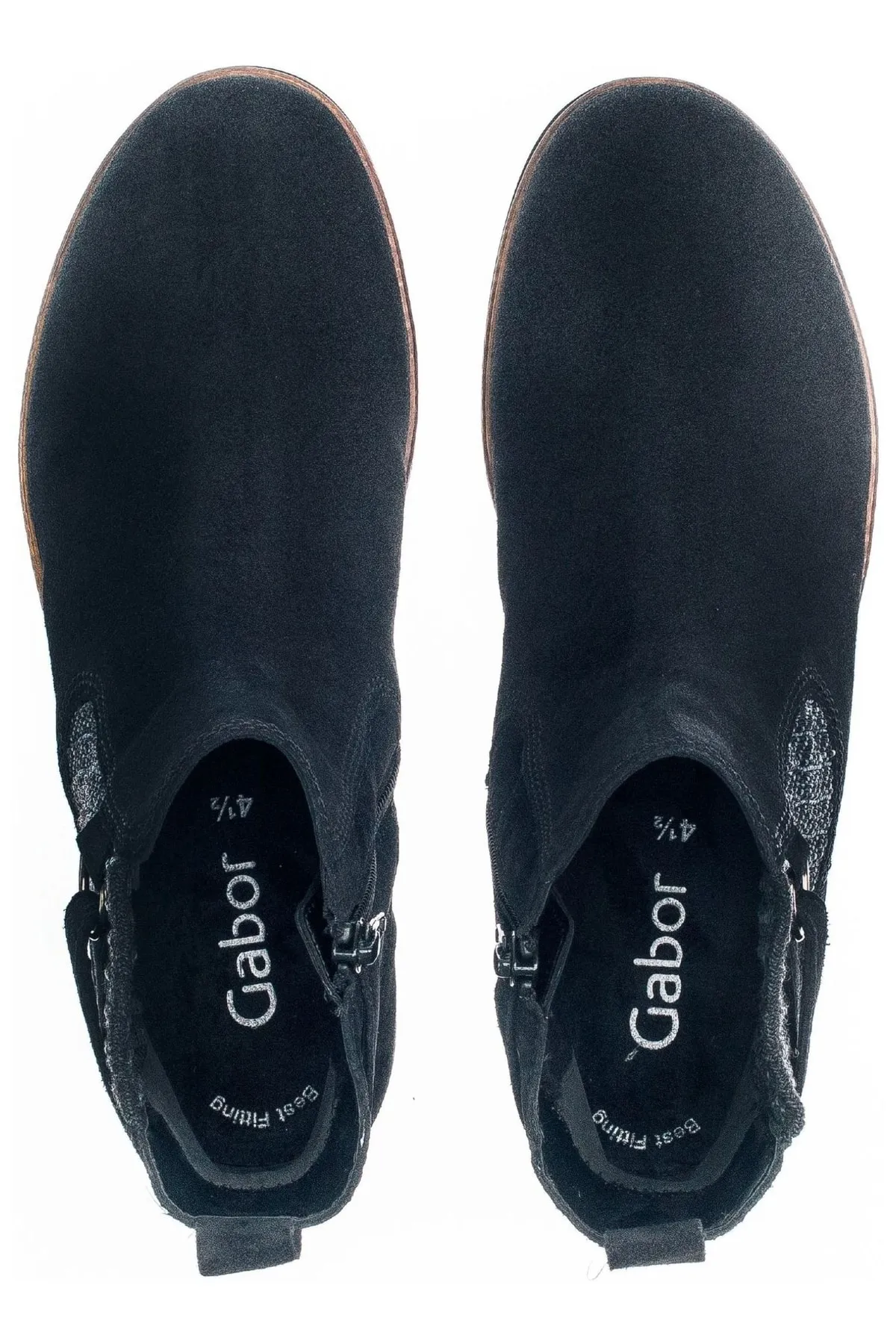 GABOR  Stiefelette - Blau - Blockabsatz