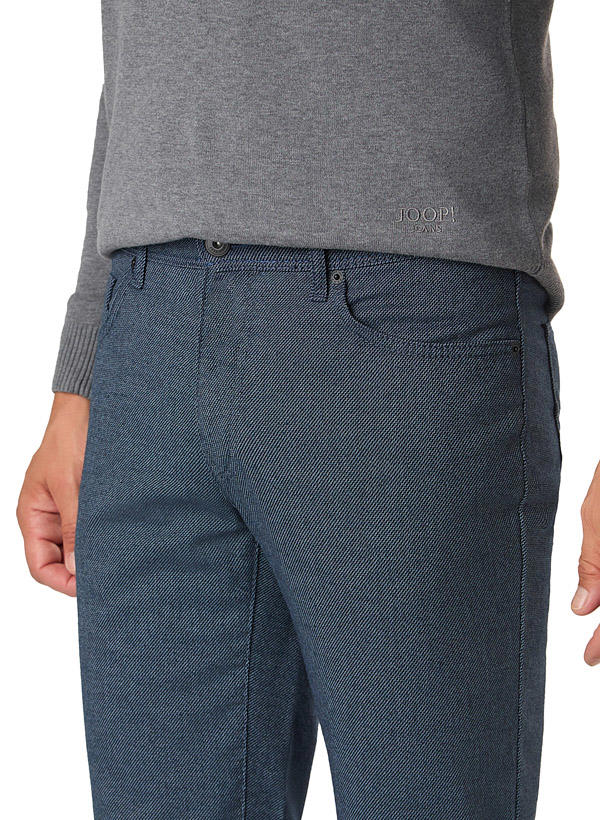 Brax, Hose Cadiz, Regular Fit, Baumwolle, dunkelblau meliert
