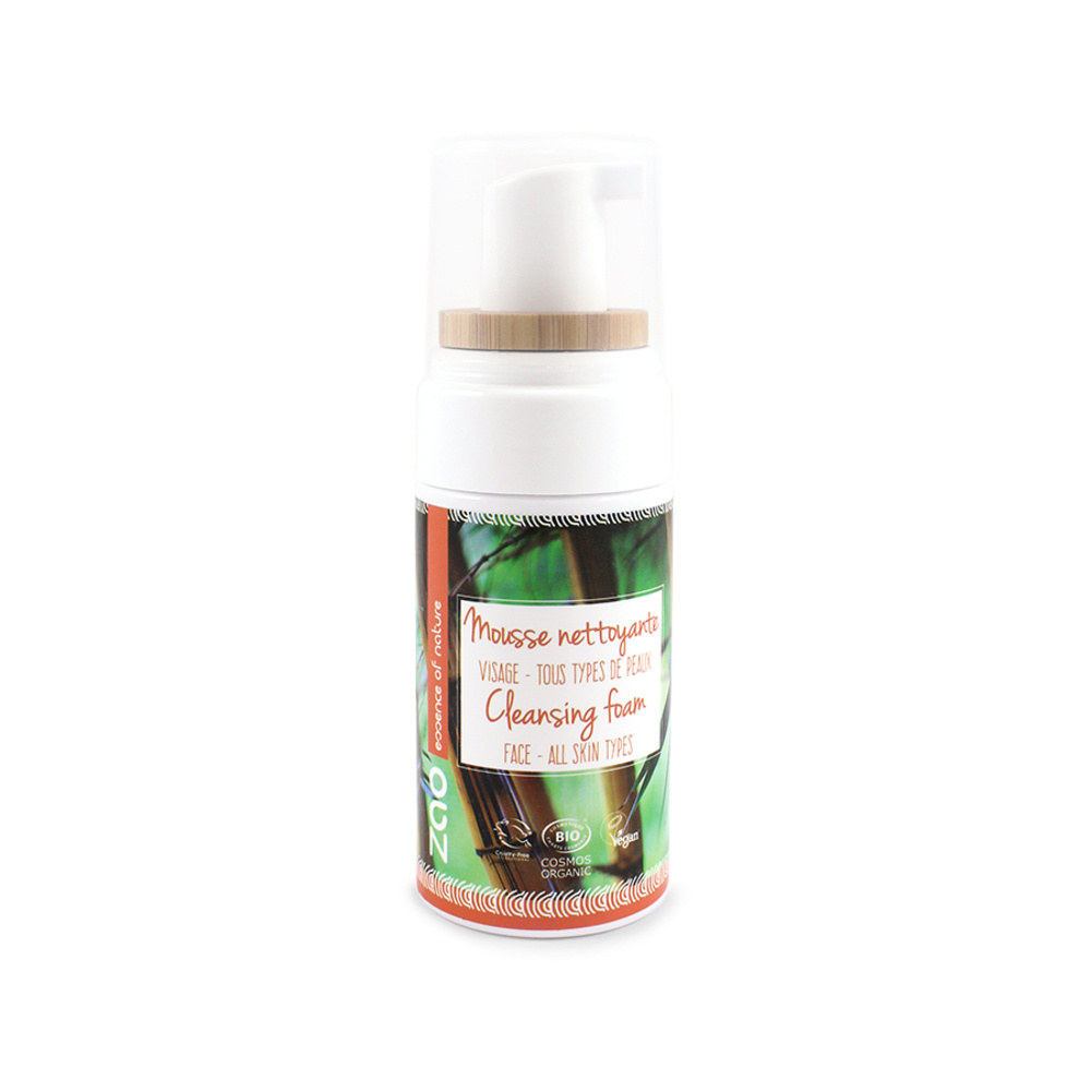 zao essence of nature Mousse Nettoyante 100 ml ZAO Démaquillant certifié bio, vegan et 100% naturel