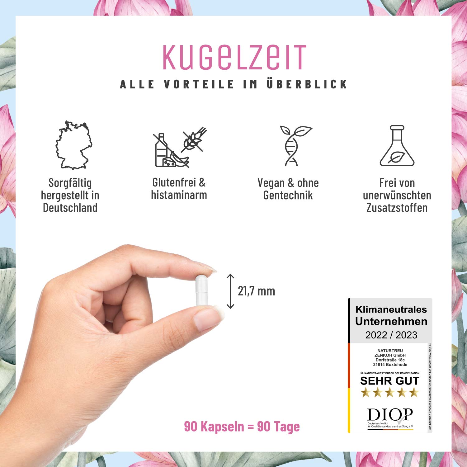 Kugelzeit - Schwangerschafts-Komplex* mit Folsäure. Jod & Eisen