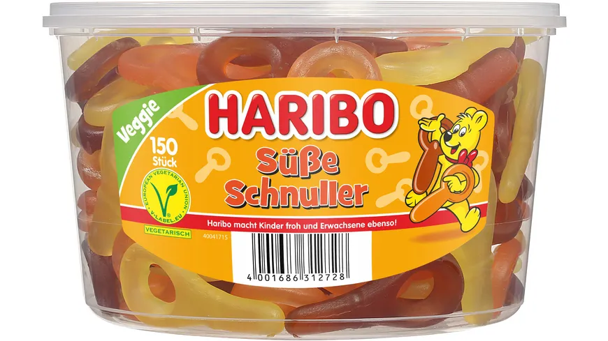 Haribo Fruchtgummi Süße Schnuller Dose Veggie