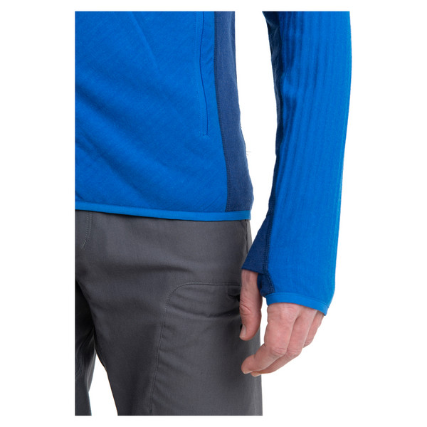 M DESCENDER LS ZIP HOOD Herren - Wolljacke
