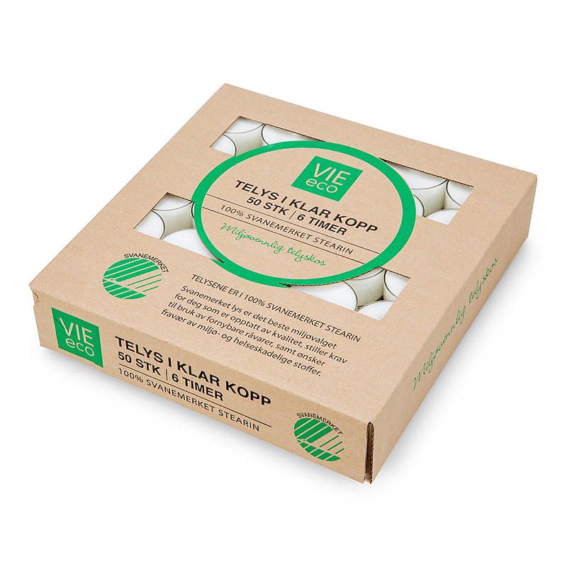 Vie Eco Telys 50-pk 6 timer ECO stearin