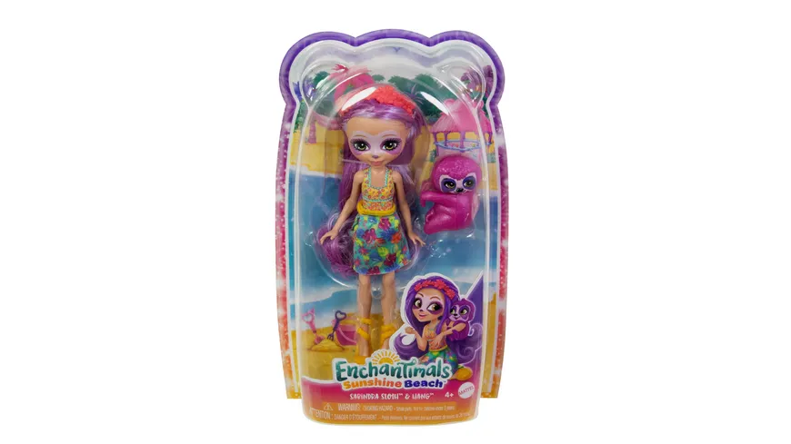 Enchantimals Spring- Purple Sloth