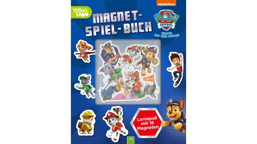 PAW Patrol Magnet-Spiel-Buch Lernspaß mit 16 Magneten. Für Kinder ab 4 Jahren
