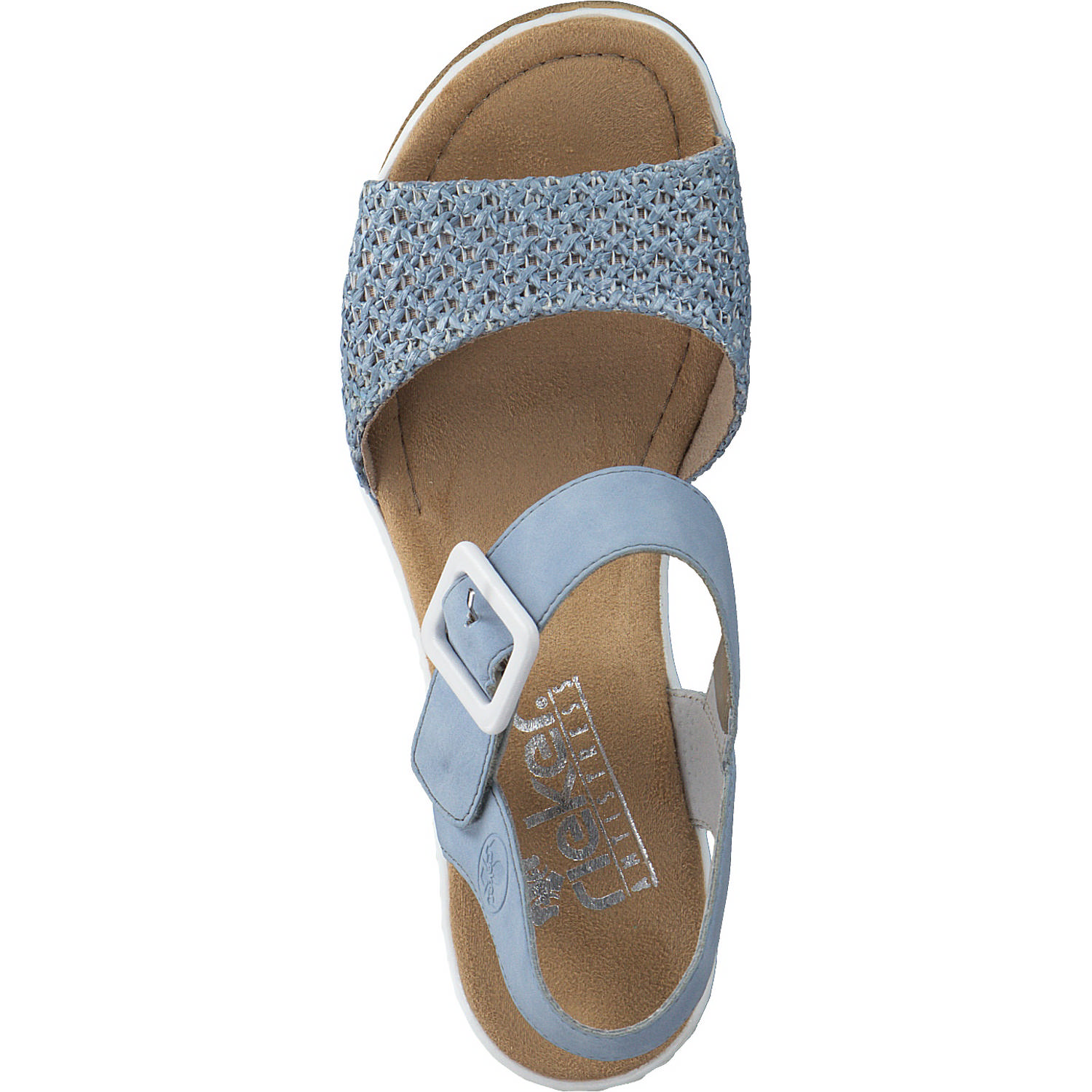Rieker 67474, Keilsandaletten, Damen, Blau
