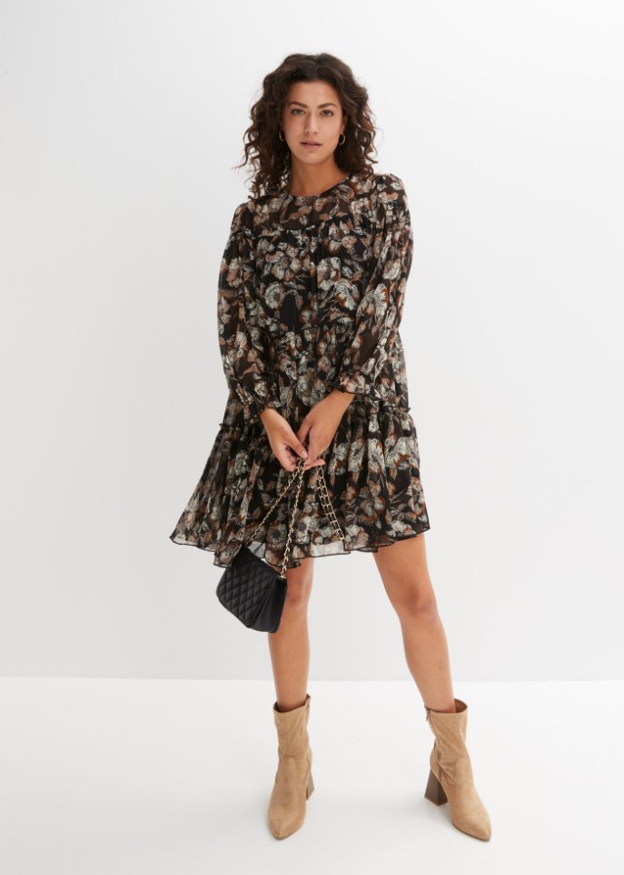 Kleid mit Volants