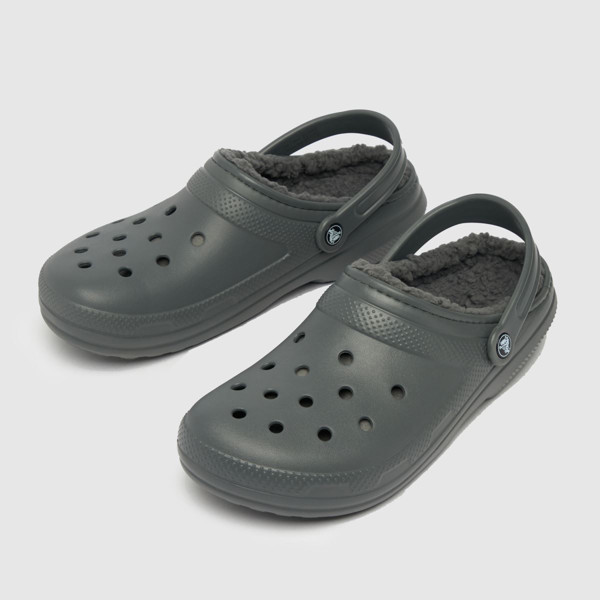 Crocs klasszikus bélelt klumpa szandál szürke színben