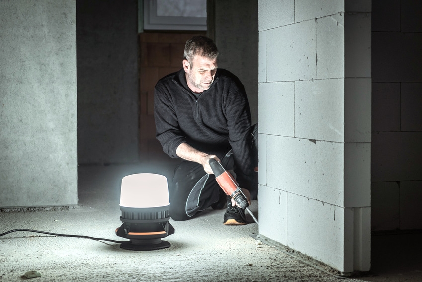 Brennenstuhl ProfessionalLINE 9171400901 ORUM 12050 M Mobiele 360° LED-straler IP54, 12600lm, 97W, 5m H07RN-F 3G1,5