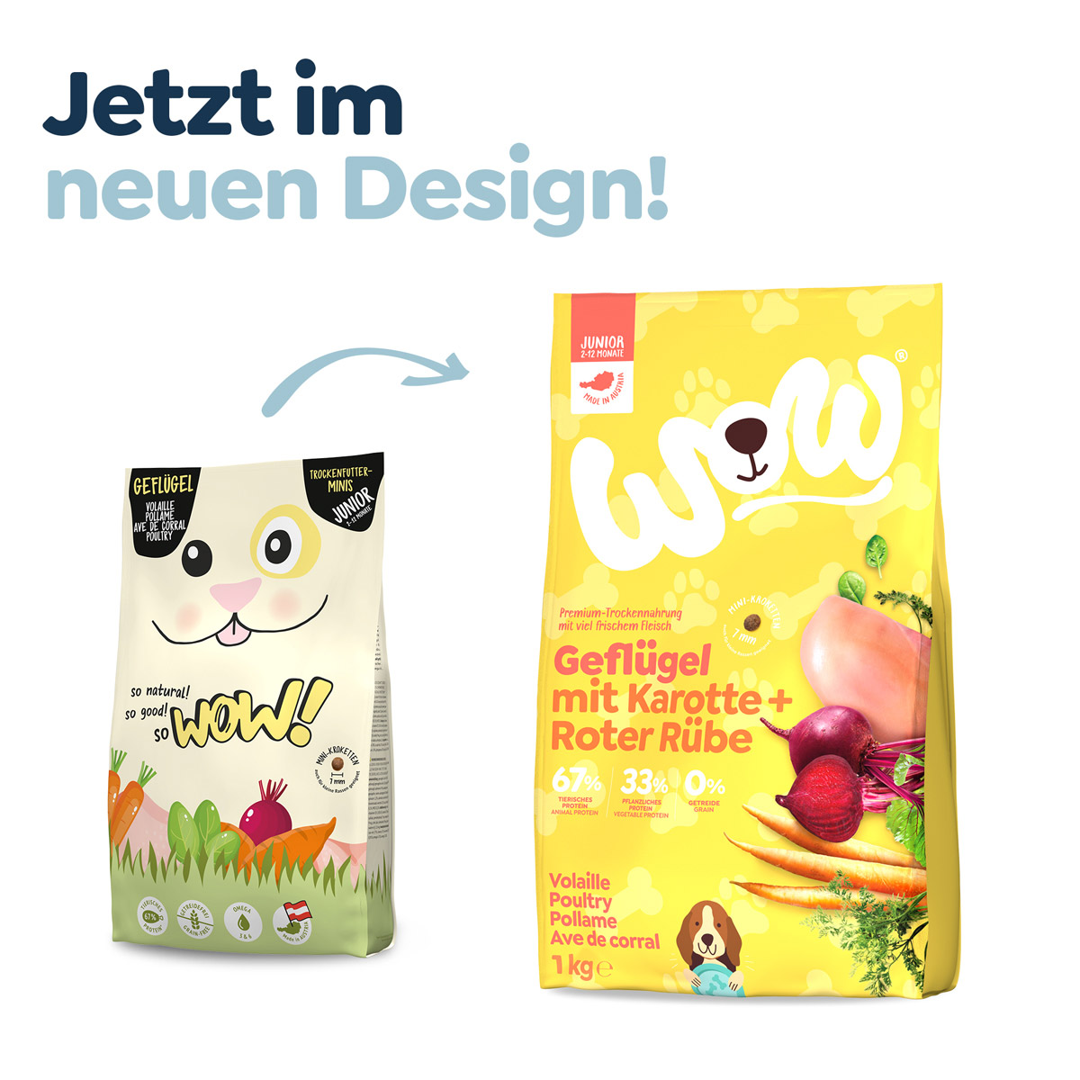 WOW Minis Junior Geflügel 1kg günstig kaufen bei ZooRoyal