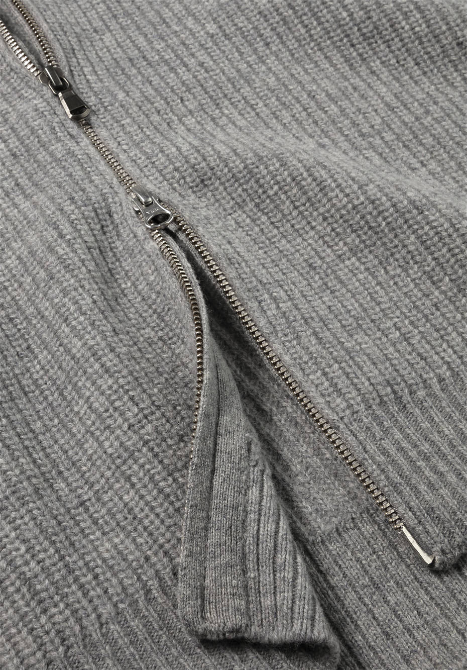 Strickjacke aus Bio-Merinowolle mit Kaschmir
