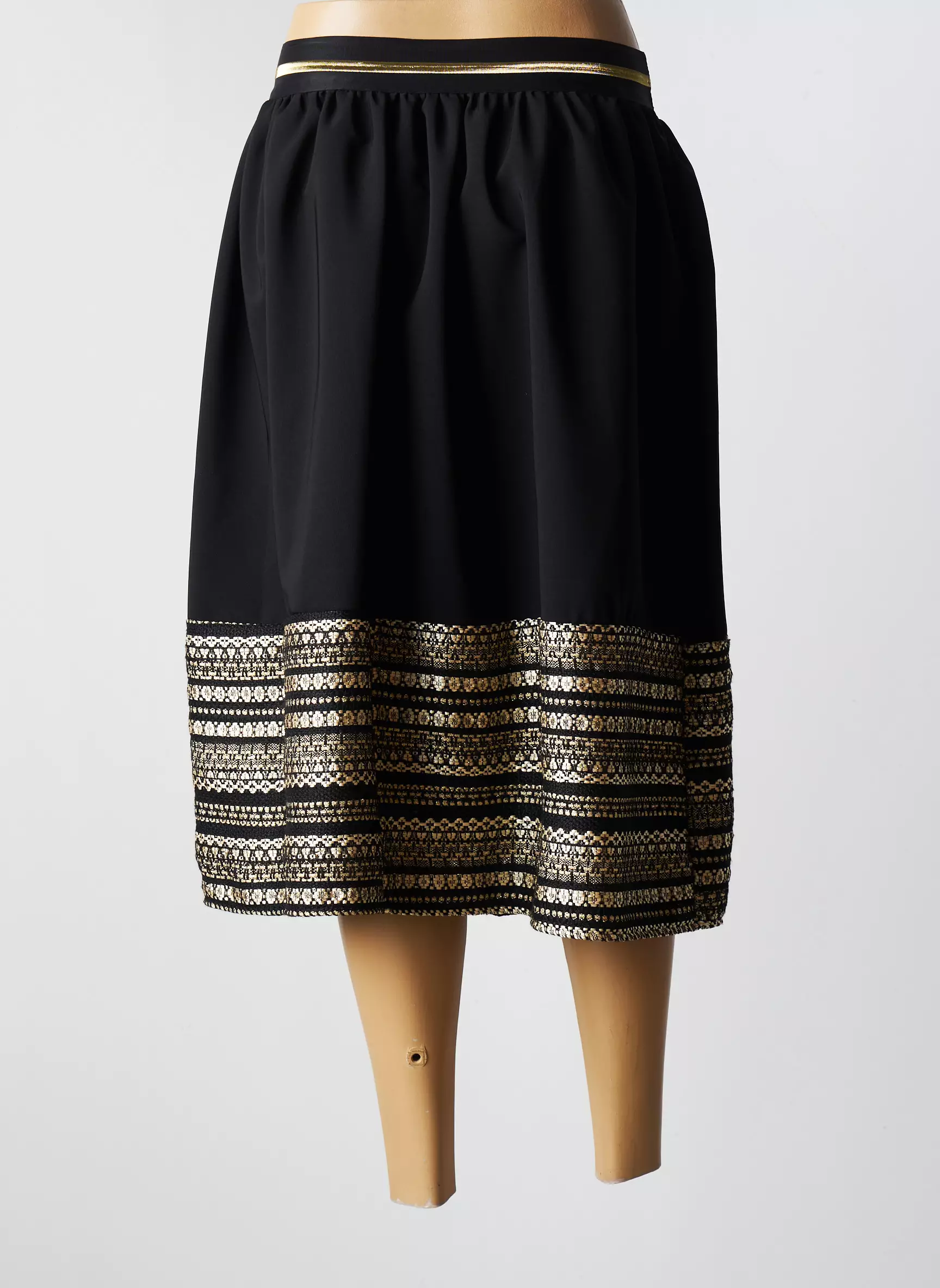 Biscote Jupes Mi Longues Femme couleur noir