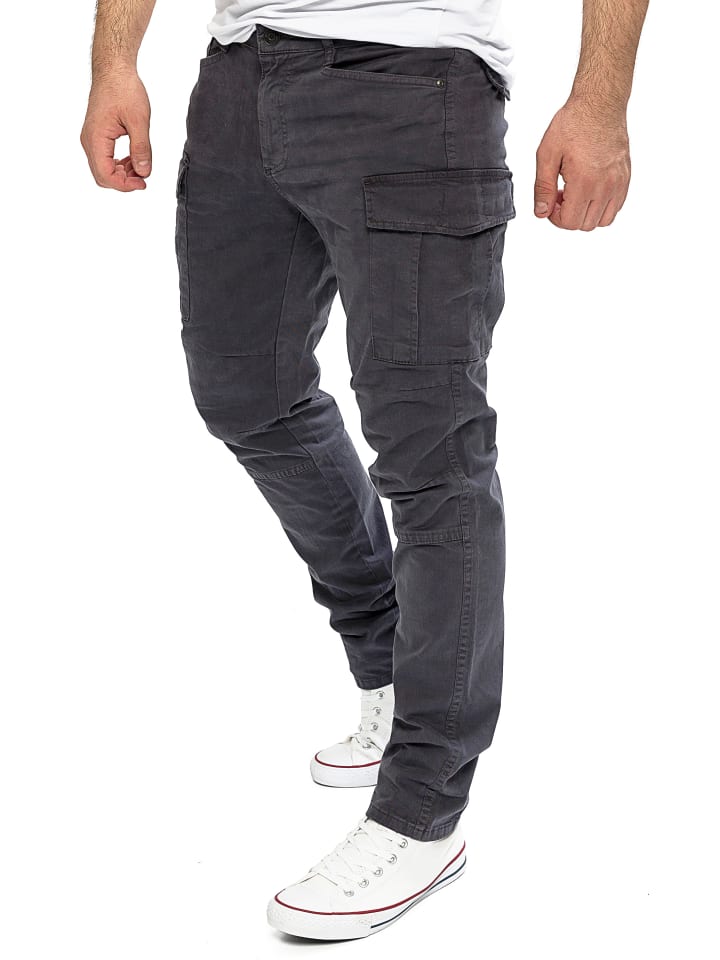 Yazubi Cargohose Jayden in Dunkelgrau günstig kaufen