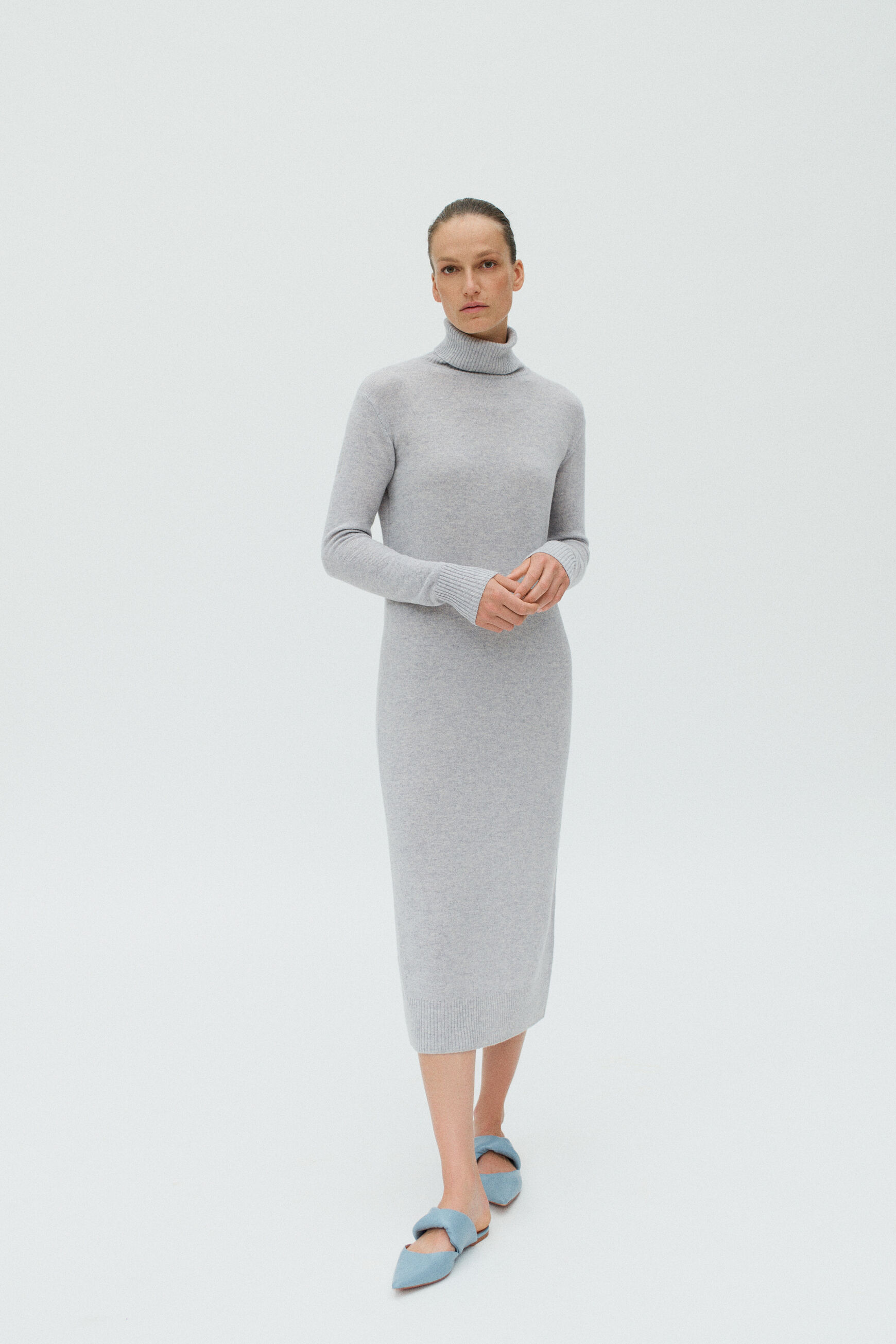 robe gisela gris clair femme