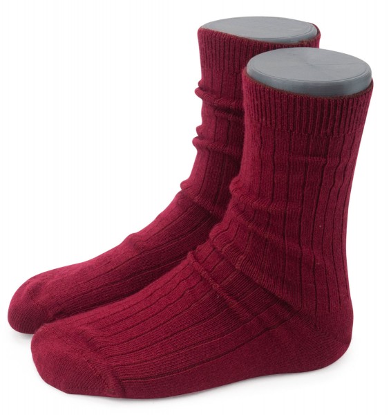 Steven kids ~ Strümpfe Merinowolle ~ Burgundy