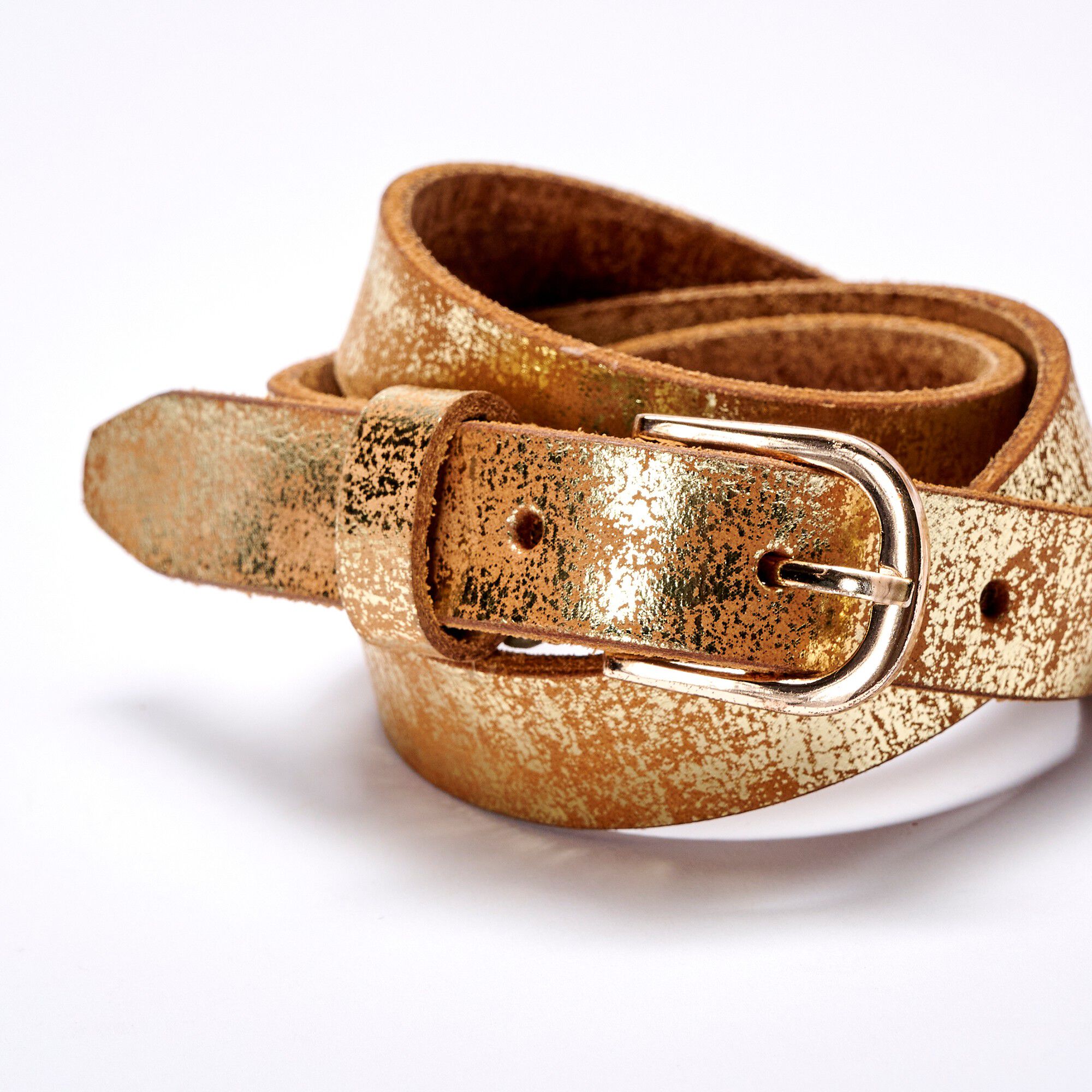 Ceinture irisée, cuir