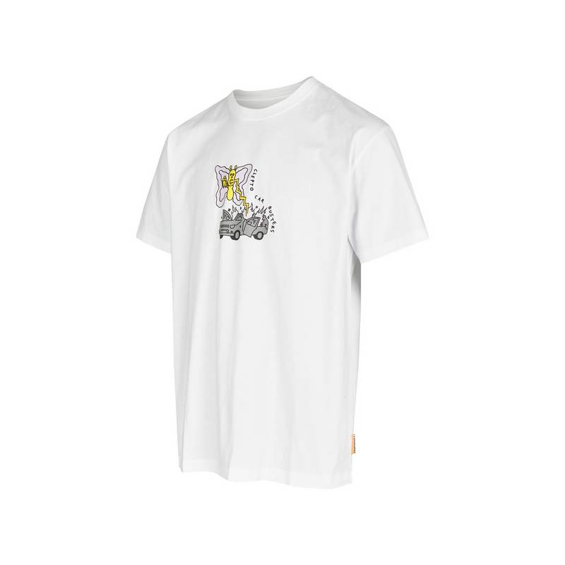 Cleptomanicx Butterfly Buster Printshirt Herren