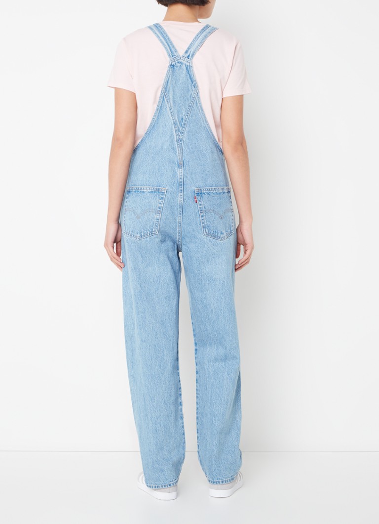 Salopetă dreaptă din denim cu logo Levi's