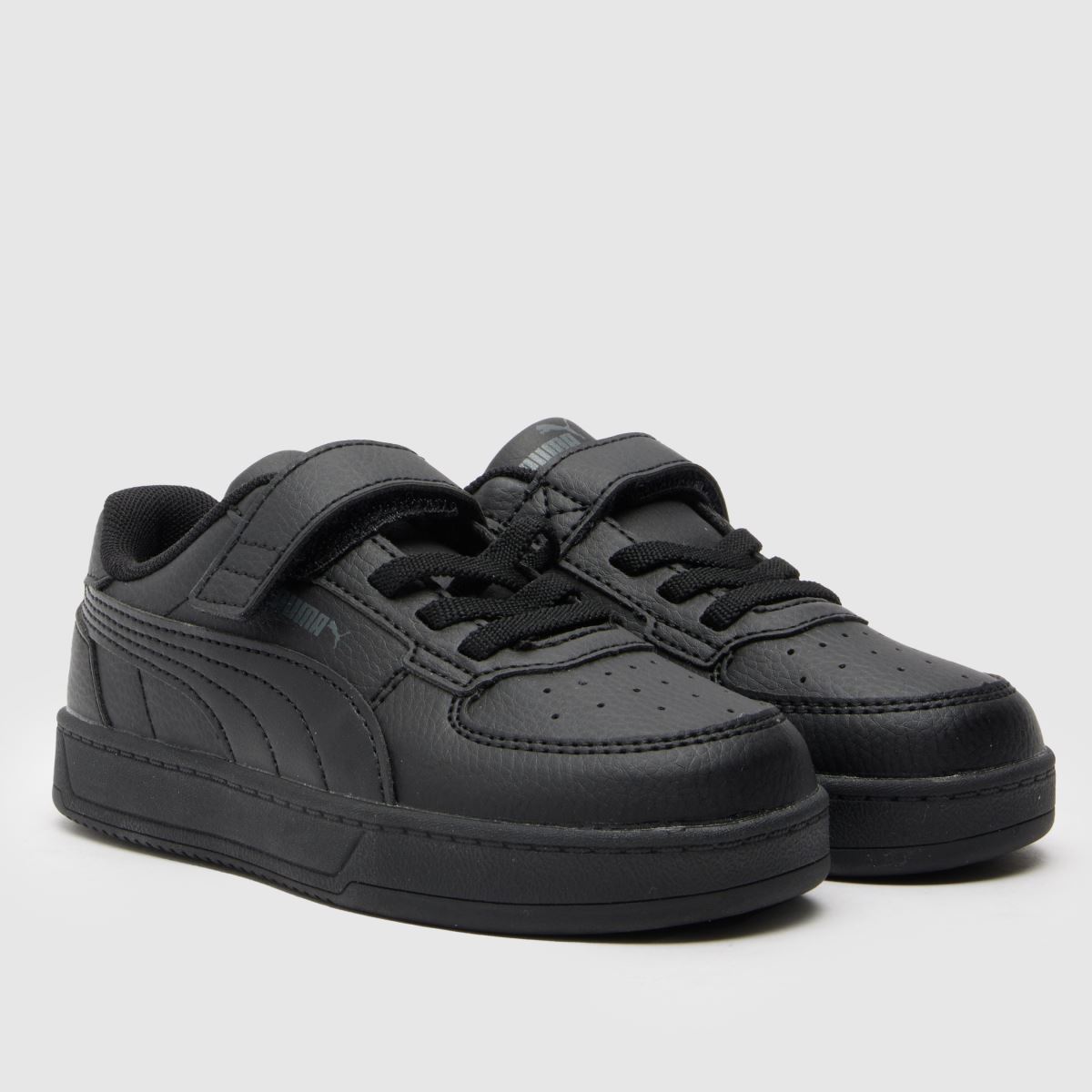 PUMA svarta Caven 2.0 småbarnsskor