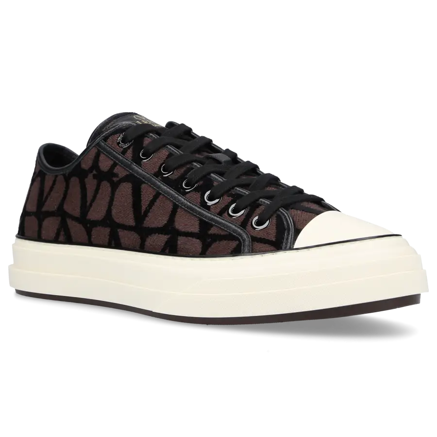 Valentino Garavani - Sneaker low TOTALLOOP Canvas - braun