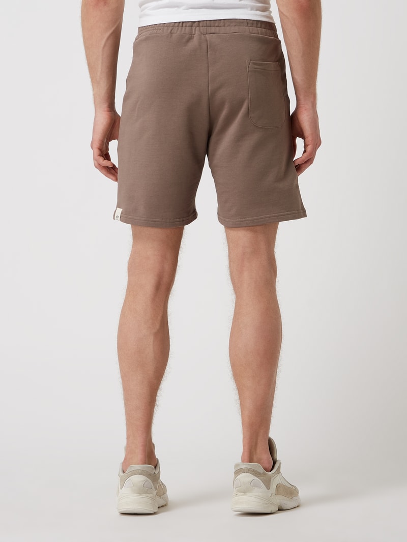 Sweatshorts aus Bio-Baumwolle in mittelbraun