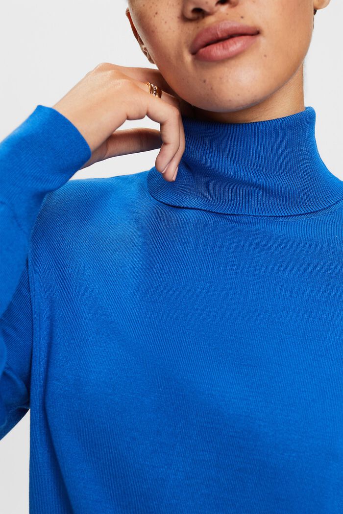 Basic-Rollkragenpullover, LENZING™ ECOVERO™