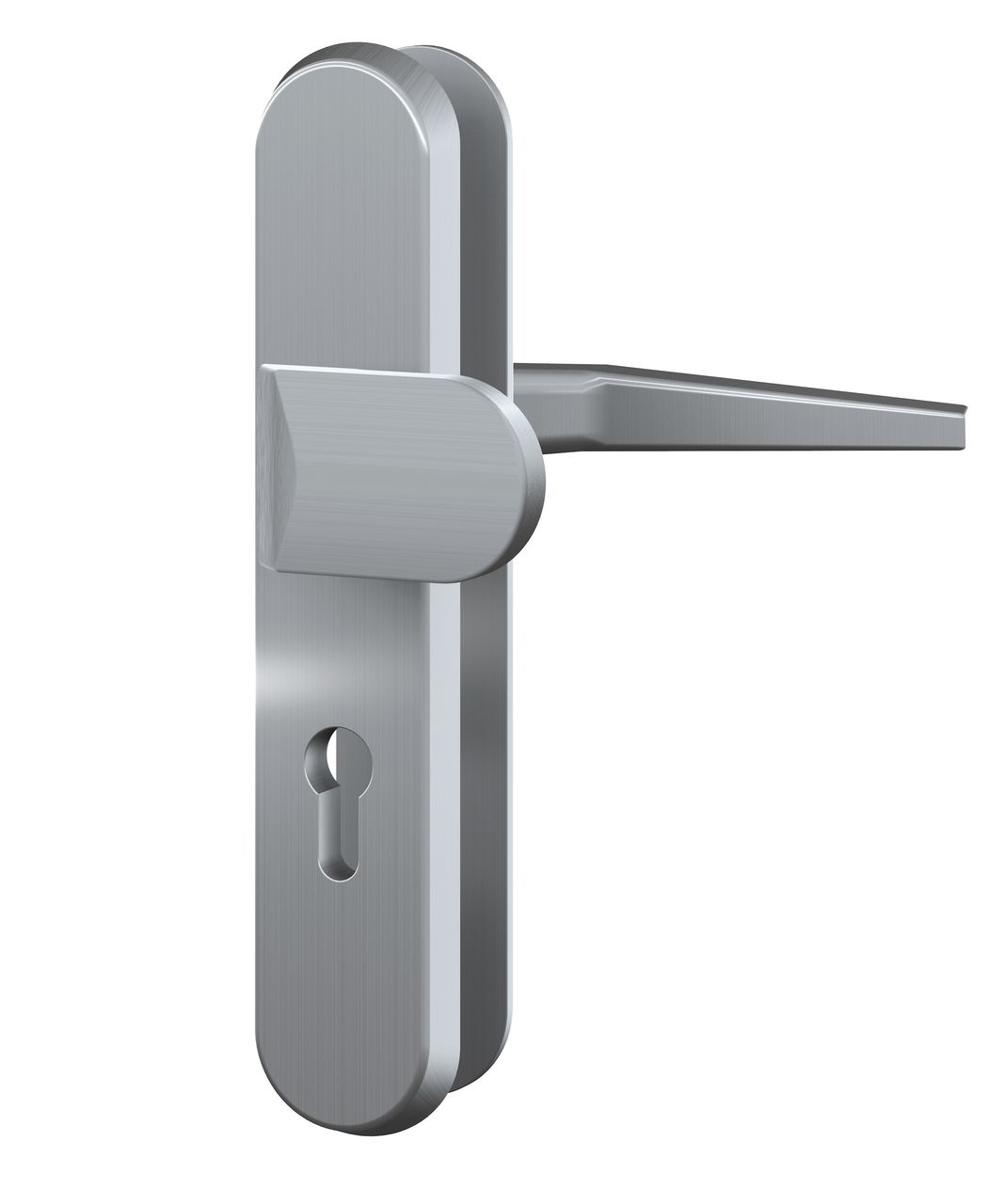 Basi Vollmaterial-Schutzbeschlag - IROX - Wechsel-Garnitur - Lochung: PZ -92/10 mm - rund