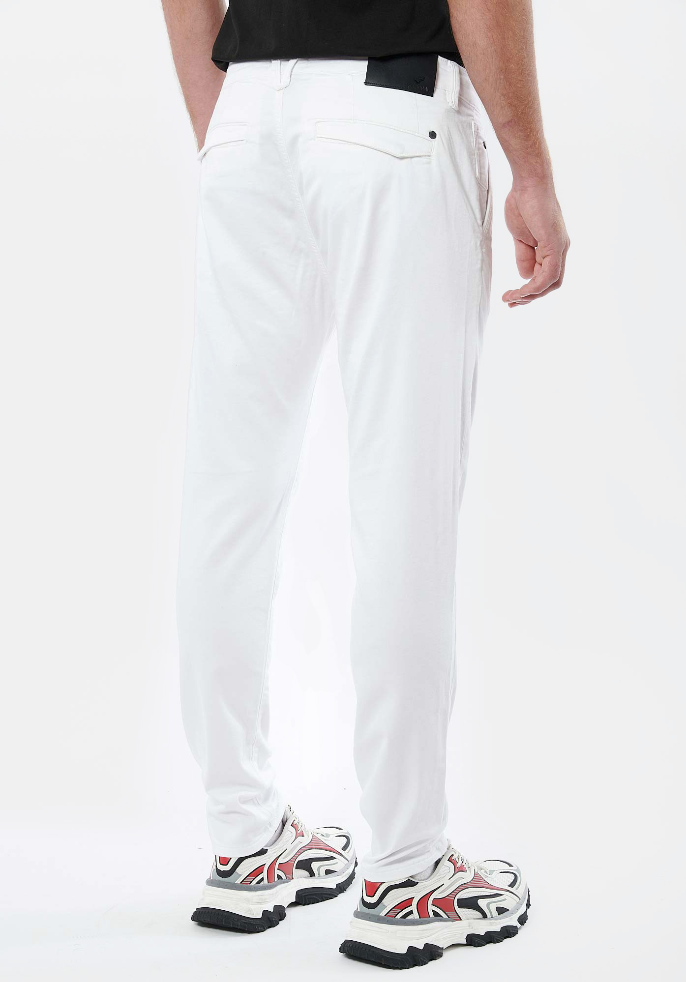 IRWIX  Jean slim relaxed blanc homme